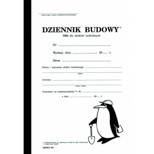 Druk Papirus Dziennik budowy A4 DB2
